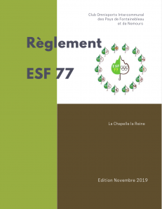 Règlement de l'ESF77 édition 2019